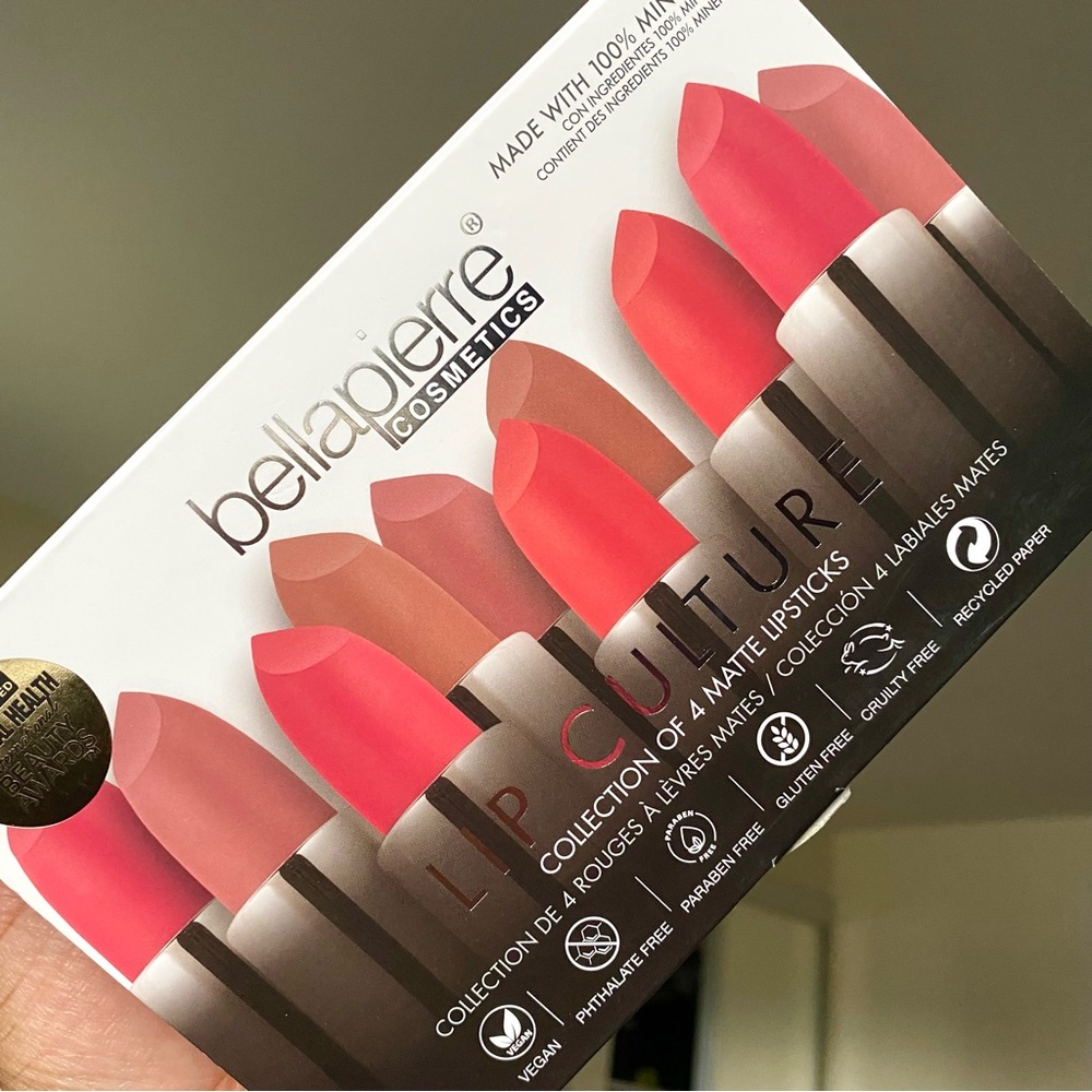 4 Matte Lipsticks - Bellapierre Lip Culture